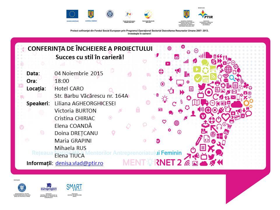 Conferinta de incheiere a proiectului MENTORNET 2