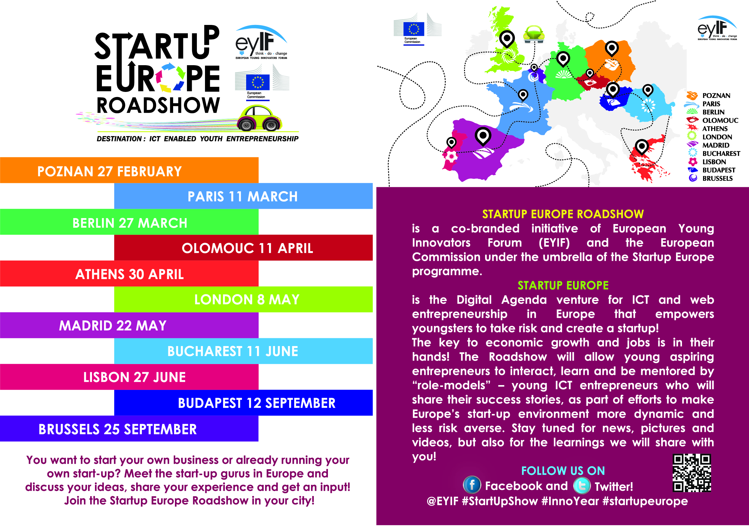 StartUp Europe Roadshow a fost lansat